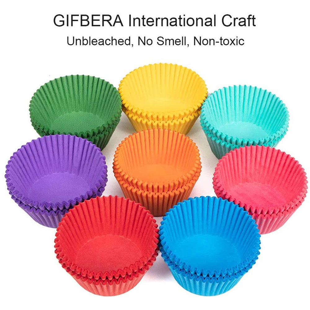  Gifbera Natural Metallic Foil Cupcake Liners