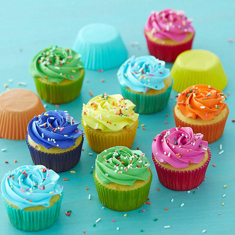 STANDARD Foil Cupcake Baking Liner 50 ct - Light Green