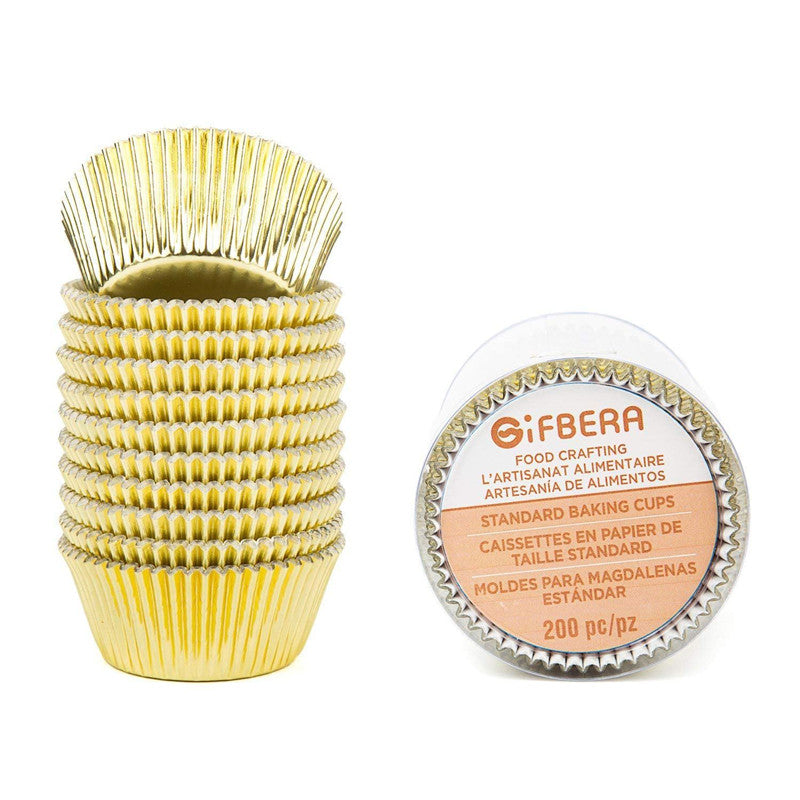 Standard Gold Foil Cupcake Liners 200-Count