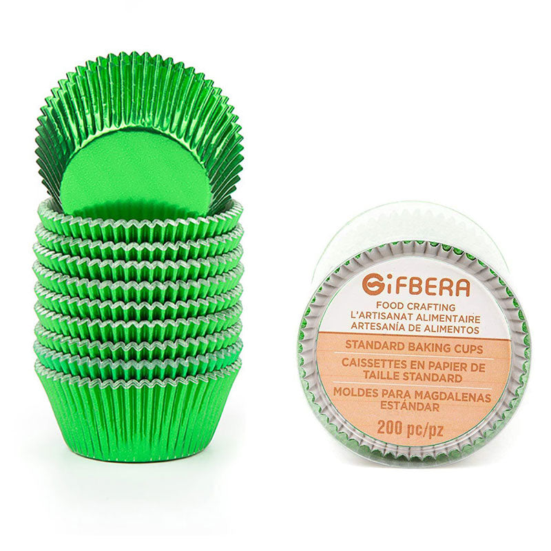 Standard Green Foil Cupcake Liners 200-Count