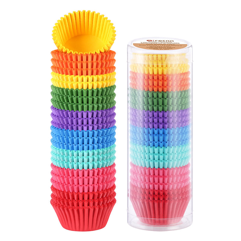 GIFBERA Mini Cupcake Liners Multi-colored